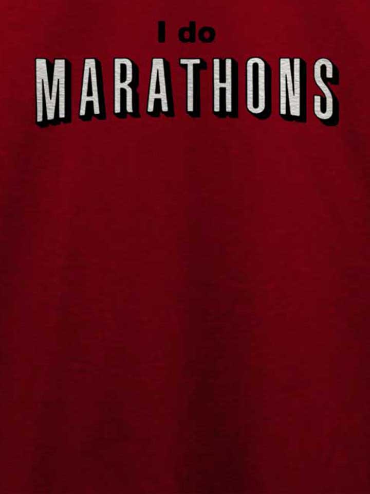 i-do-marathons-t-shirt bordeaux 4