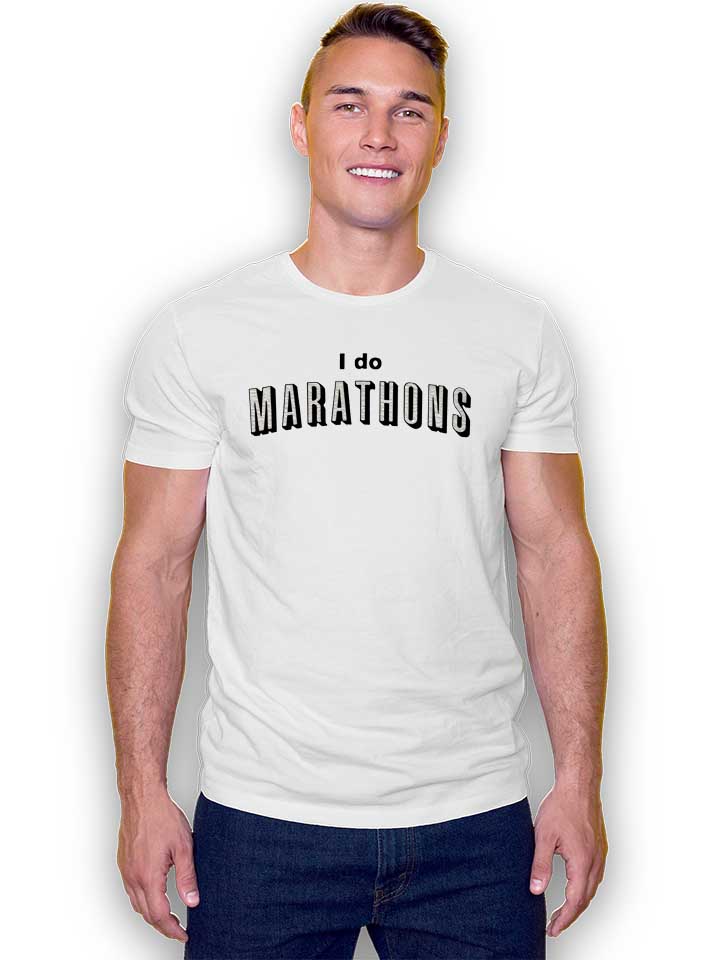 i-do-marathons-t-shirt weiss 2
