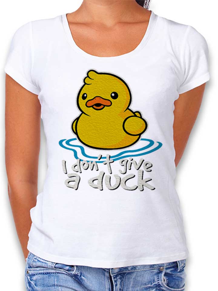 i-dont-give-a-duck-damen-t-shirt weiss 1