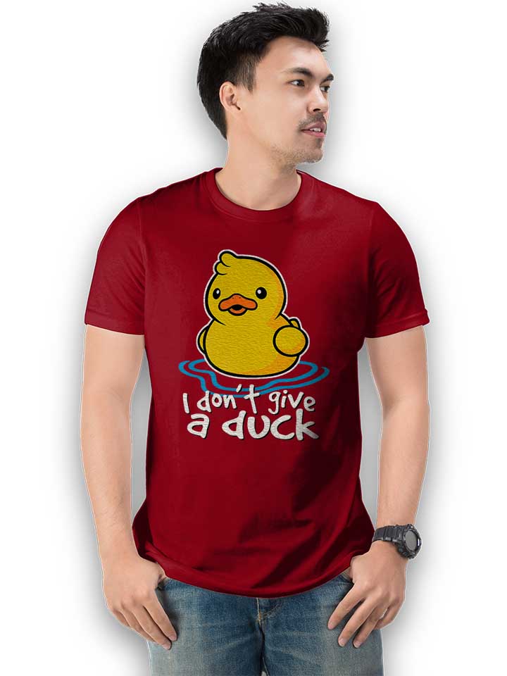 i-dont-give-a-duck-t-shirt bordeaux 2