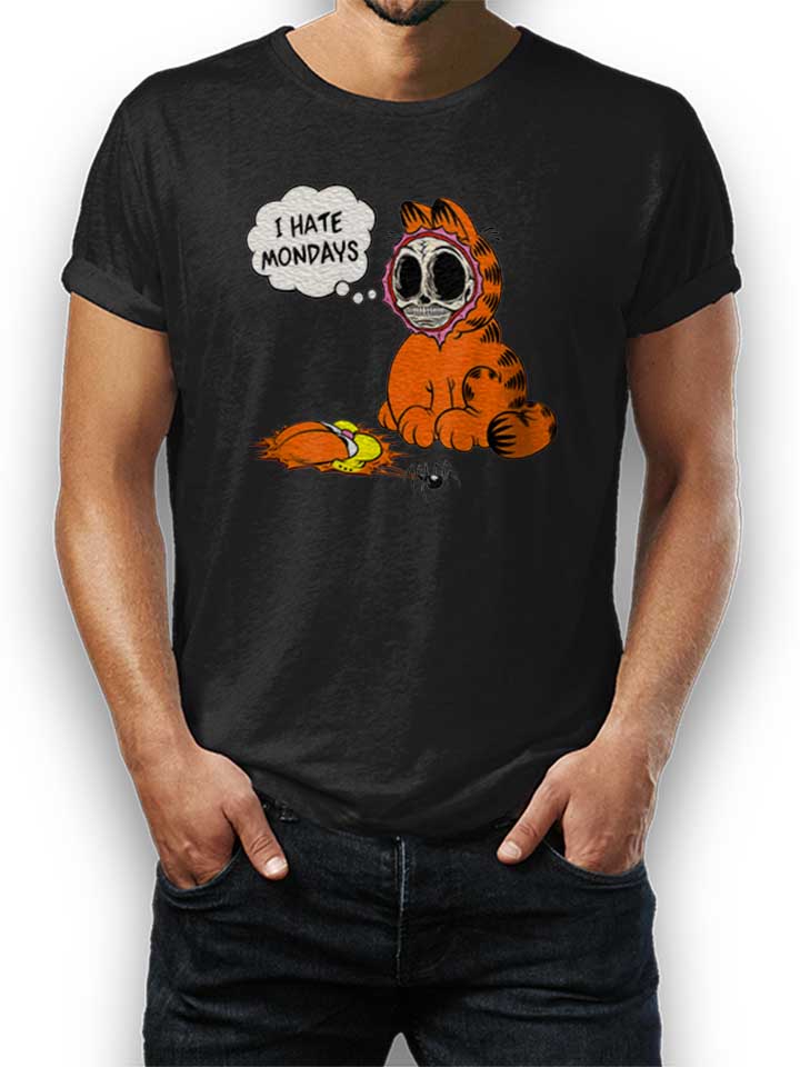 i-hate-mondays-cat-t-shirt schwarz 1