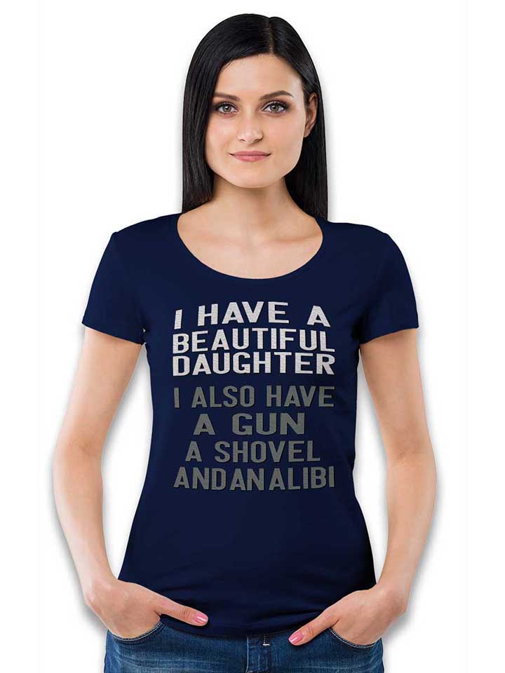 i-have-a-beautiful-daughter-damen-t-shirt dunkelblau 2