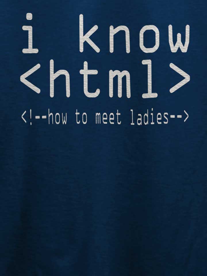 i-know-html-t-shirt dunkelblau 4