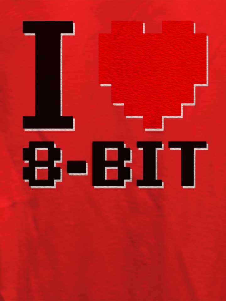 i-love-8-bit-damen-t-shirt rot 4