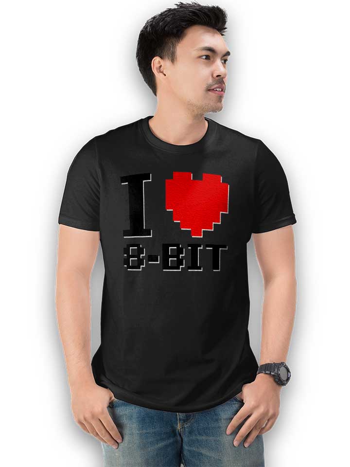i-love-8-bit-t-shirt schwarz 2