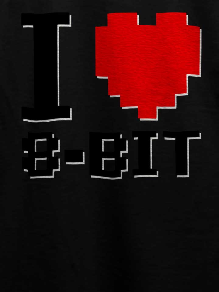 i-love-8-bit-t-shirt schwarz 4