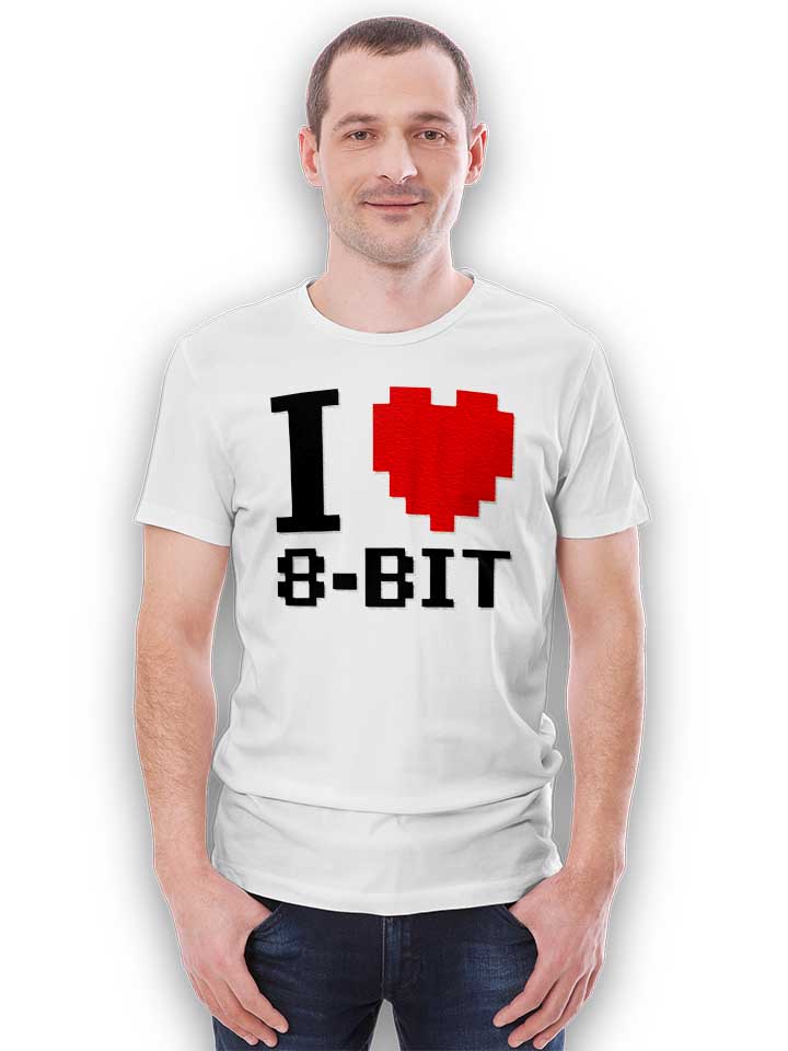 i-love-8-bit-t-shirt weiss 2