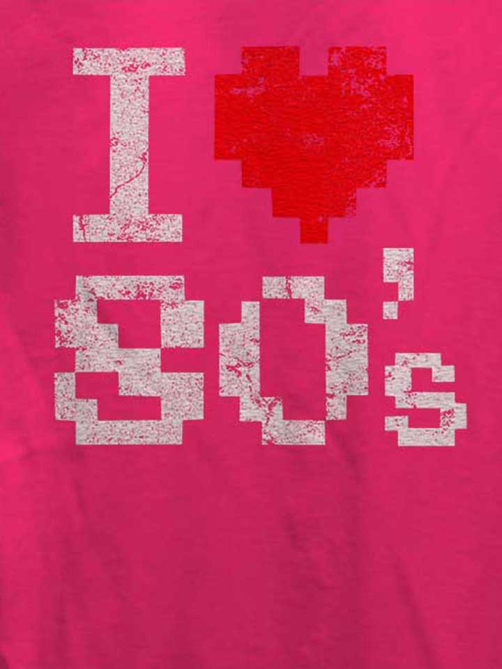 i-love-80s-vintage-damen-t-shirt fuchsia 4