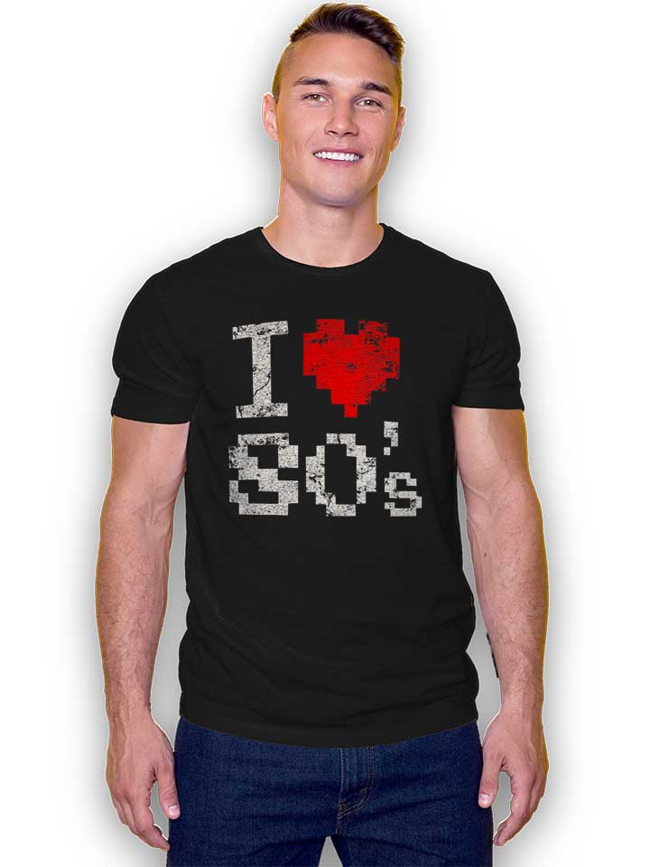 i-love-80s-vintage-t-shirt schwarz 2
