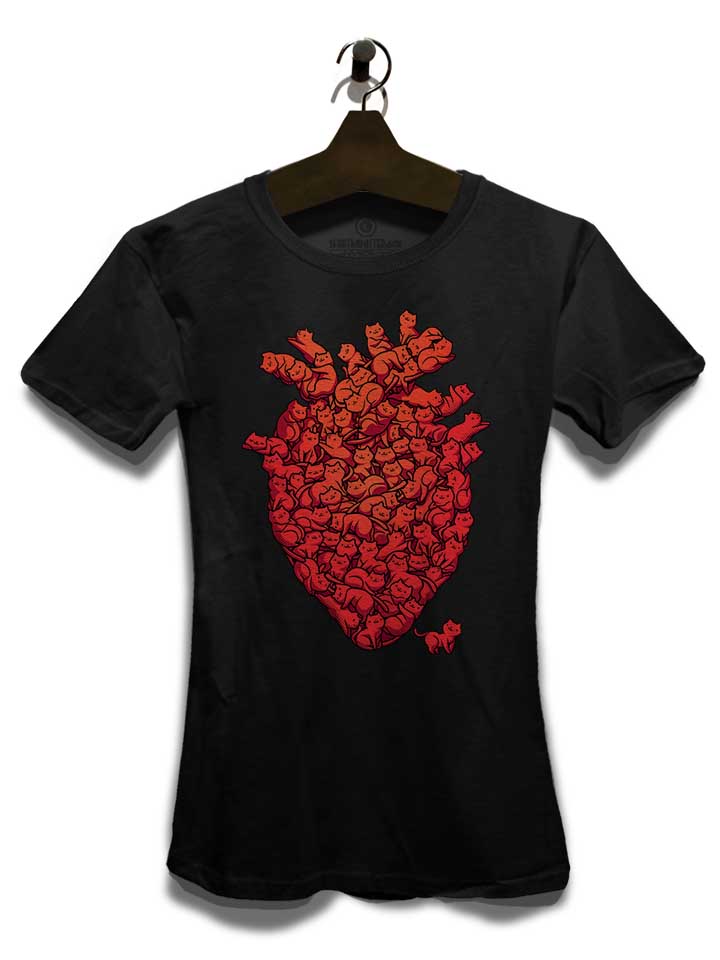 i-love-cat-heart-damen-t-shirt schwarz 3