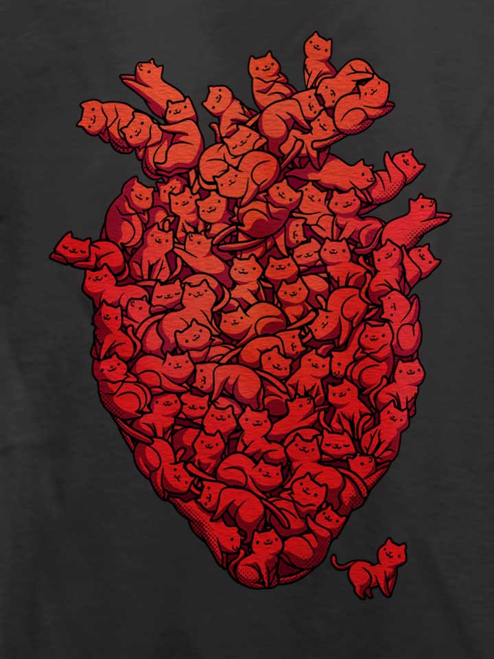 i-love-cat-heart-t-shirt dunkelgrau 4