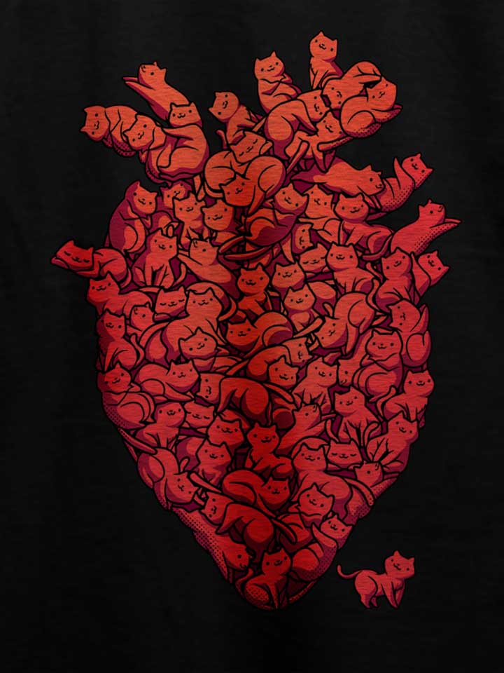 i-love-cat-heart-t-shirt schwarz 4