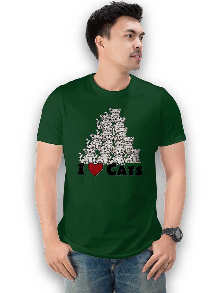 i-love-cats-pyramide-t-shirt dunkelgruen 2