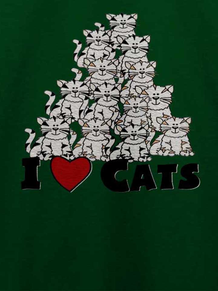 i-love-cats-pyramide-t-shirt dunkelgruen 4