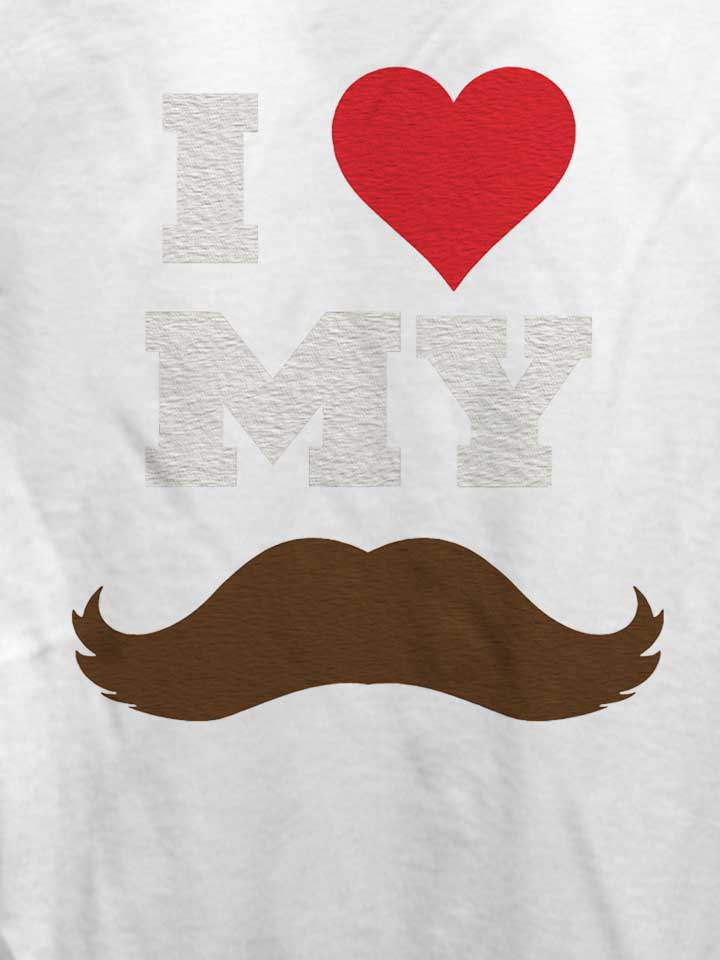 i-love-my-mustache-damen-t-shirt weiss 4