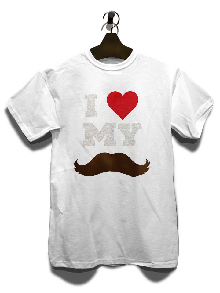 i-love-my-mustache-t-shirt weiss 3