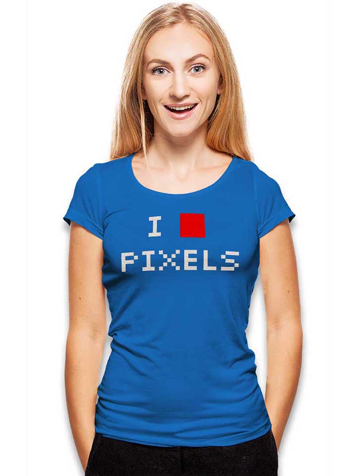 i-love-pixels-damen-t-shirt royal 2