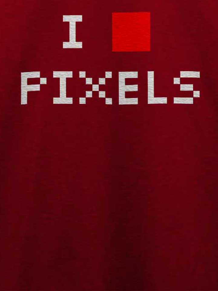 i-love-pixels-t-shirt bordeaux 4