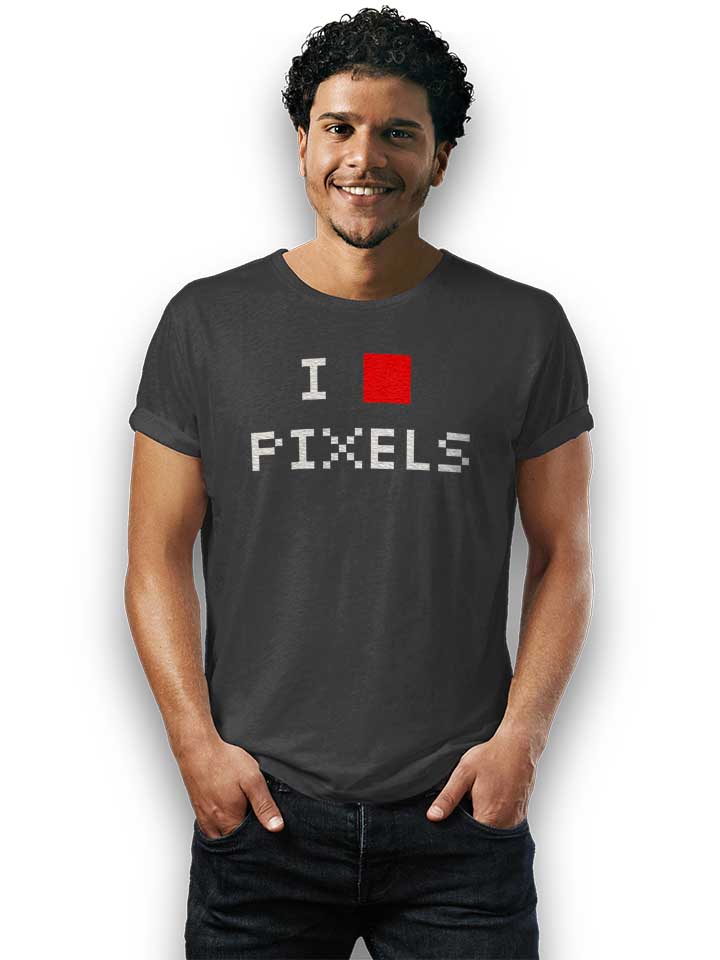 i-love-pixels-t-shirt dunkelgrau 2