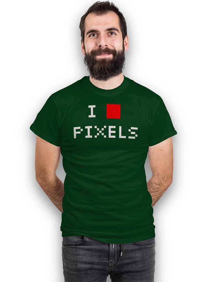 i-love-pixels-t-shirt dunkelgruen 2