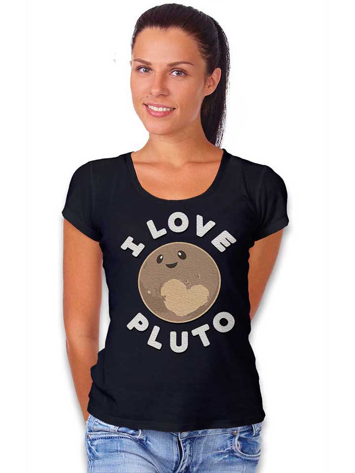 i-love-pluto-damen-t-shirt schwarz 2
