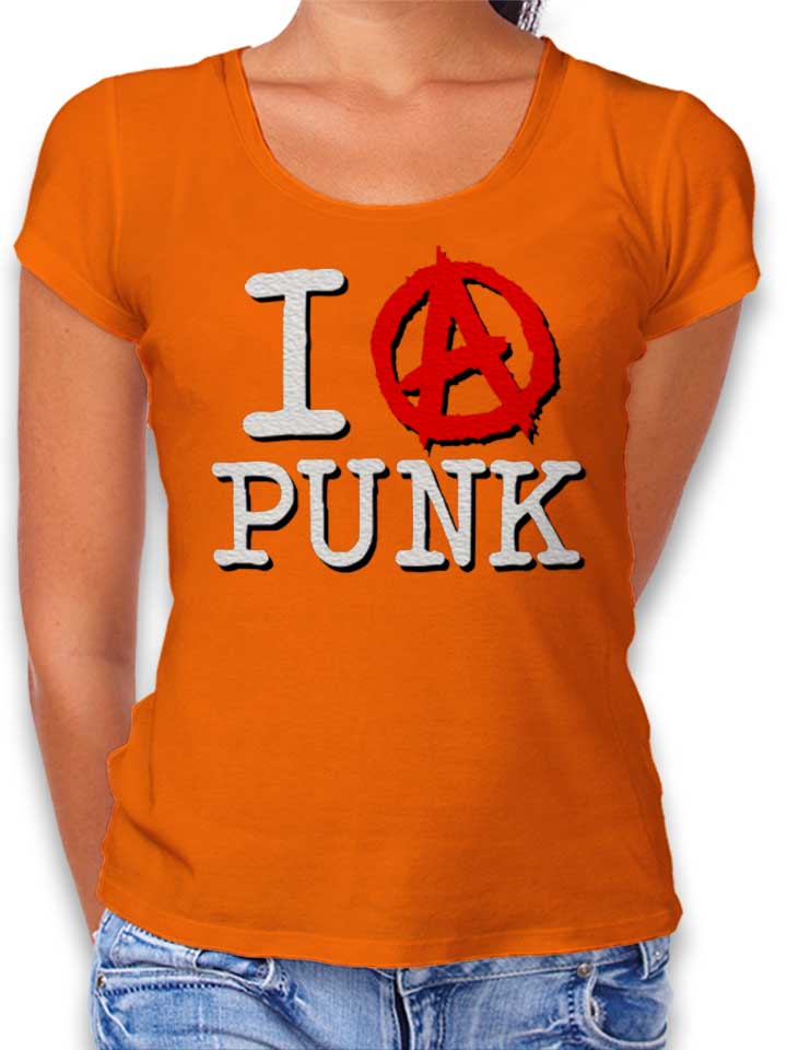 i-love-punk-damen-t-shirt orange 1