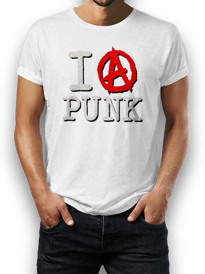 I Love Punk T-Shirt weiss L