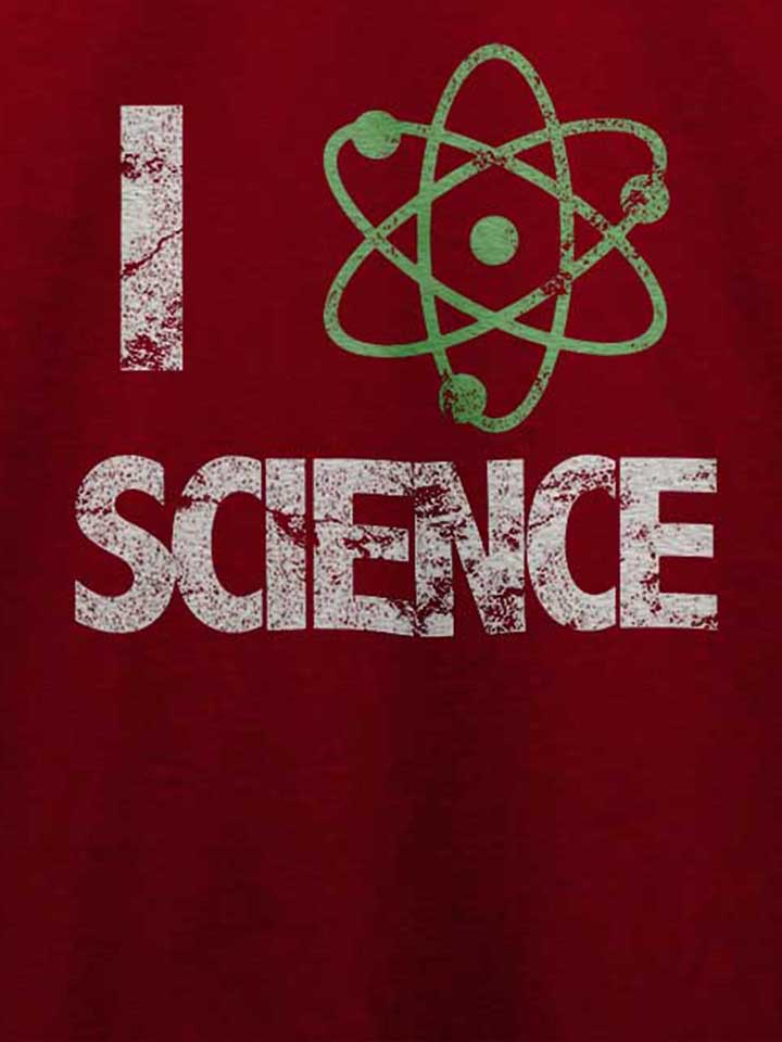 i-love-science-vintage-t-shirt bordeaux 4