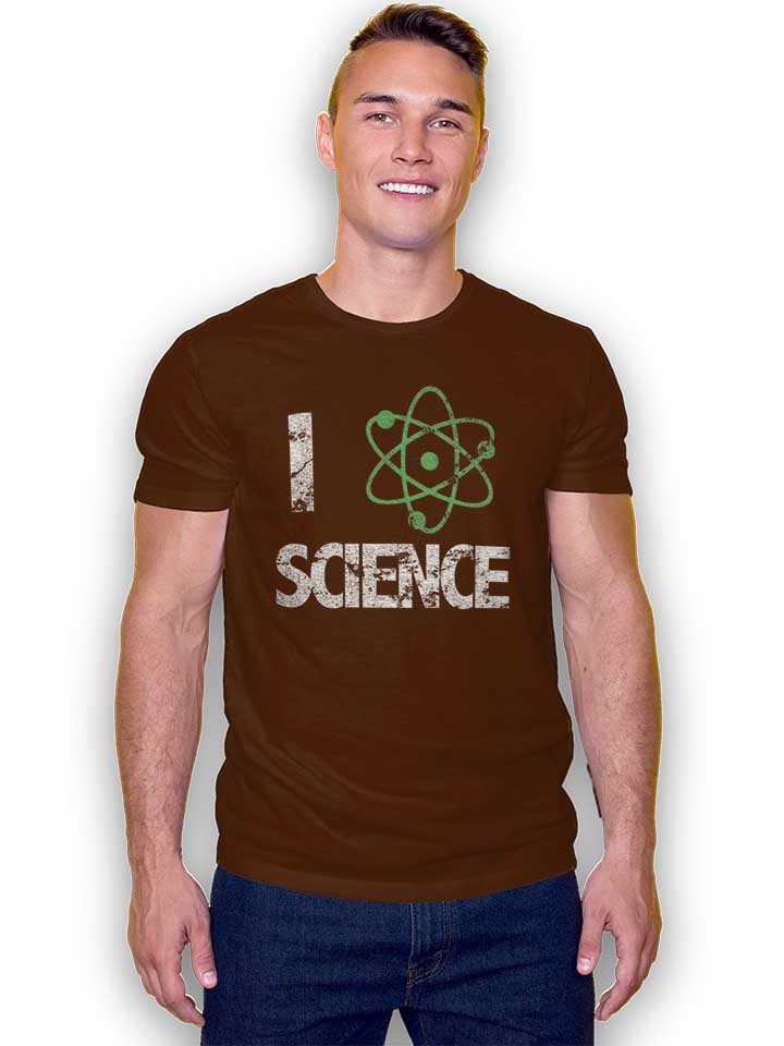 i-love-science-vintage-t-shirt braun 2