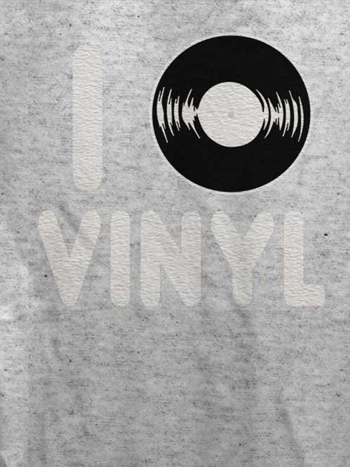 i-love-vinyl-damen-t-shirt grau-meliert 4