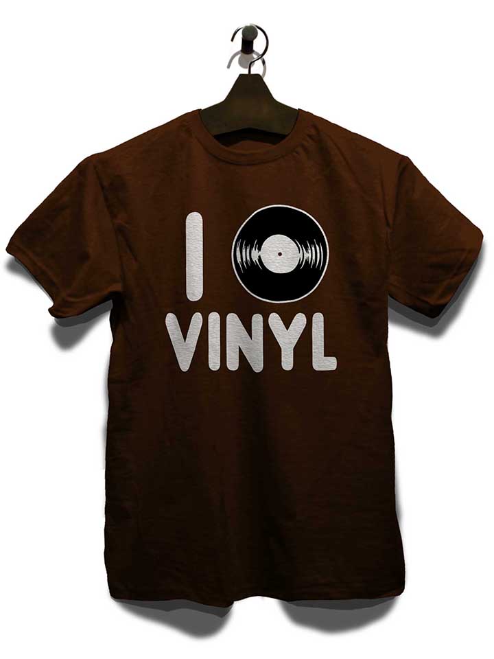 i-love-vinyl-t-shirt braun 3