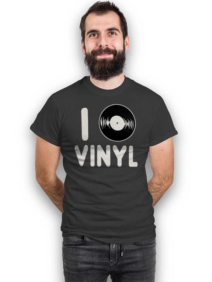 i-love-vinyl-t-shirt dunkelgrau 2