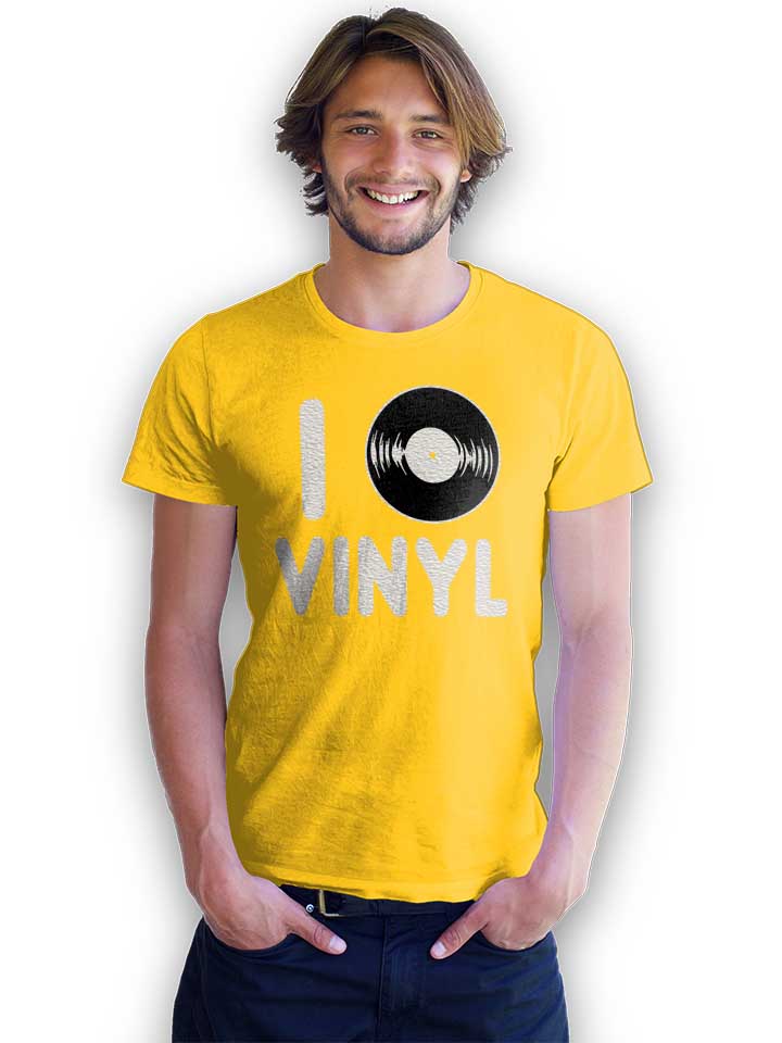 i-love-vinyl-t-shirt gelb 2