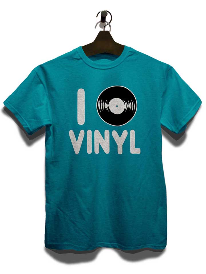 i-love-vinyl-t-shirt tuerkis 3