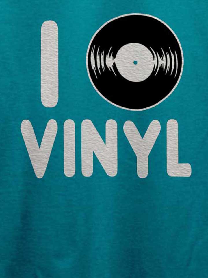 i-love-vinyl-t-shirt tuerkis 4
