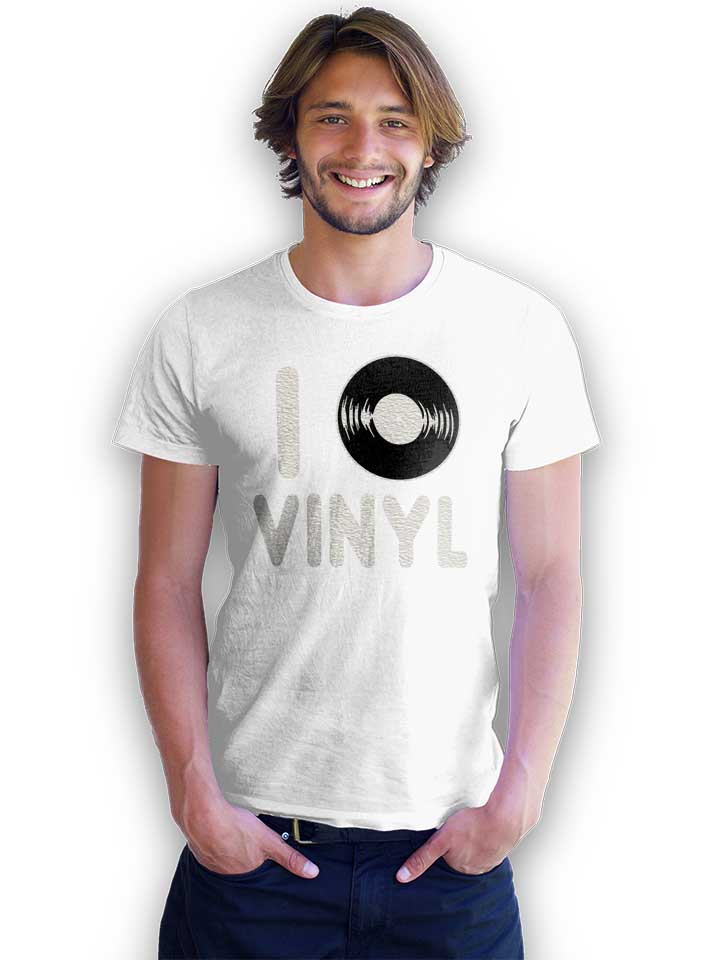 i-love-vinyl-t-shirt weiss 2