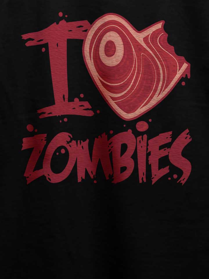 i-love-zombies-with-meat-heart-t-shirt schwarz 4