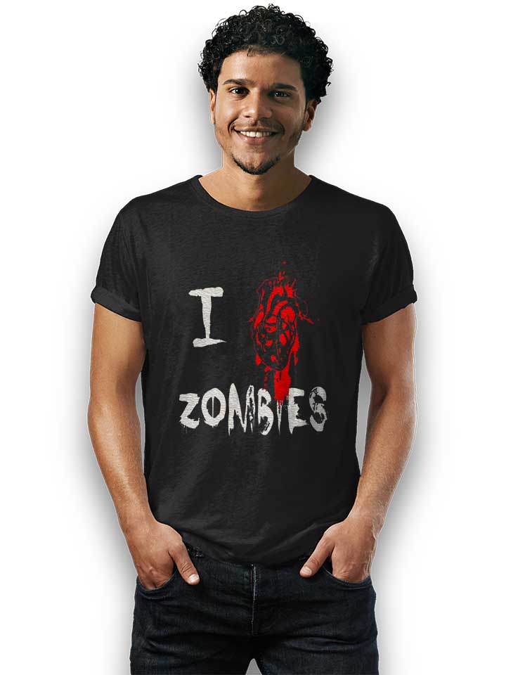 i-love-zombies-t-shirt schwarz 2