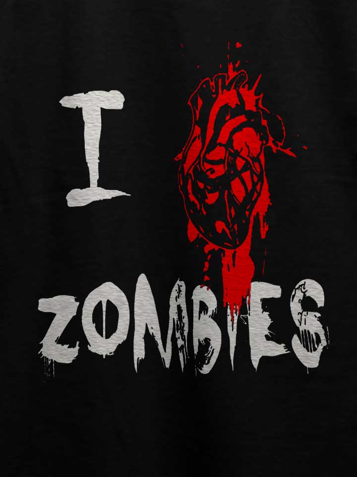 i-love-zombies-t-shirt schwarz 4
