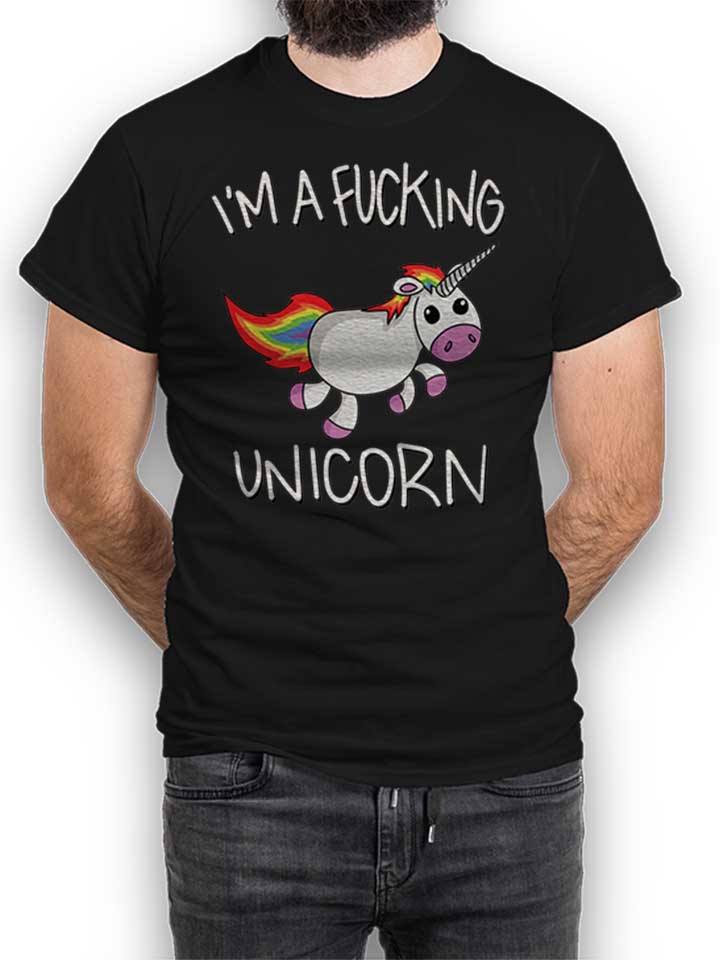 i-m-a-fucking-unicorn-t-shirt schwarz 1
