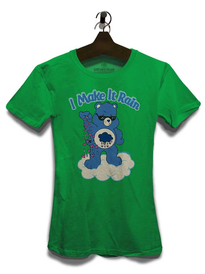i-make-it-rain-care-bears-damen-t-shirt gruen 3