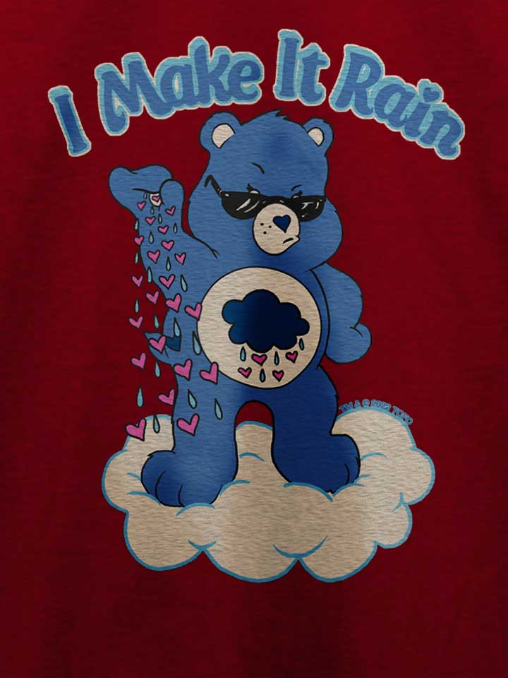 i-make-it-rain-care-bears-t-shirt bordeaux 4