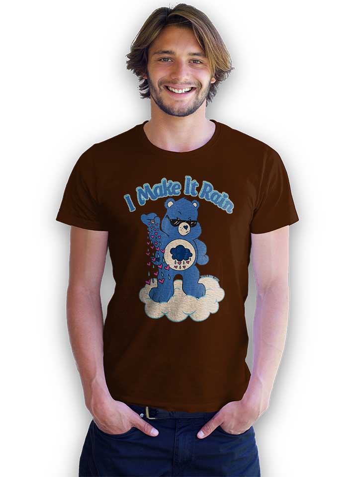 i-make-it-rain-care-bears-t-shirt braun 2