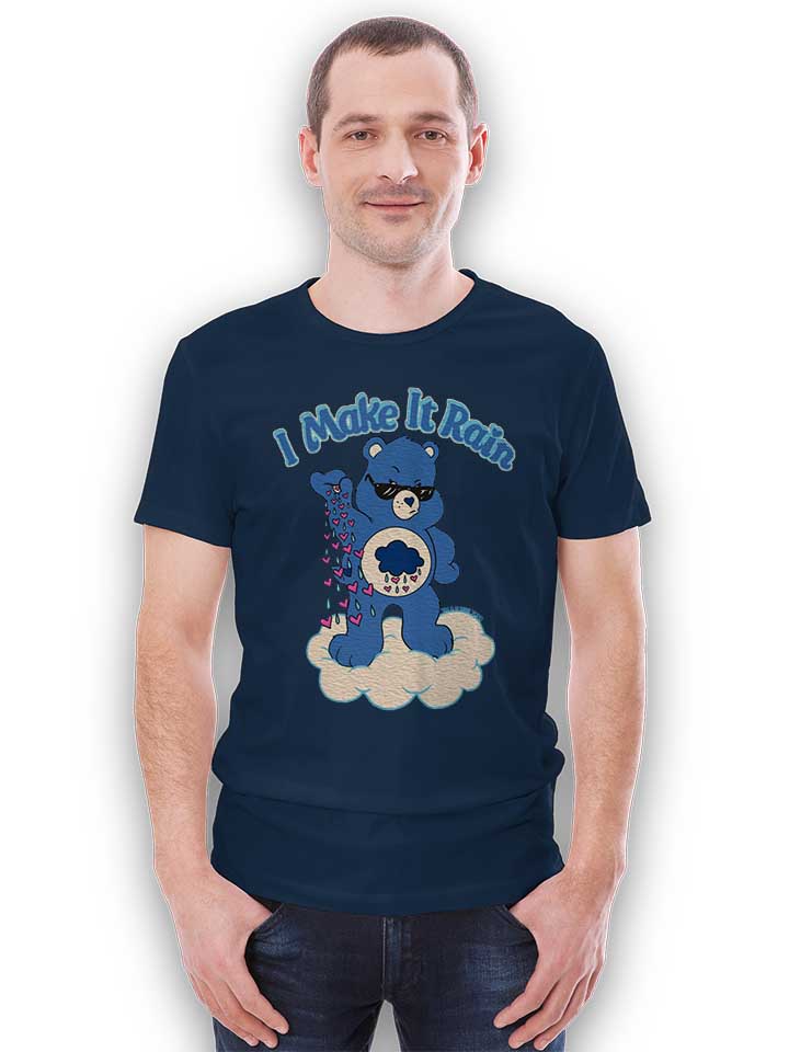i-make-it-rain-care-bears-t-shirt dunkelblau 2