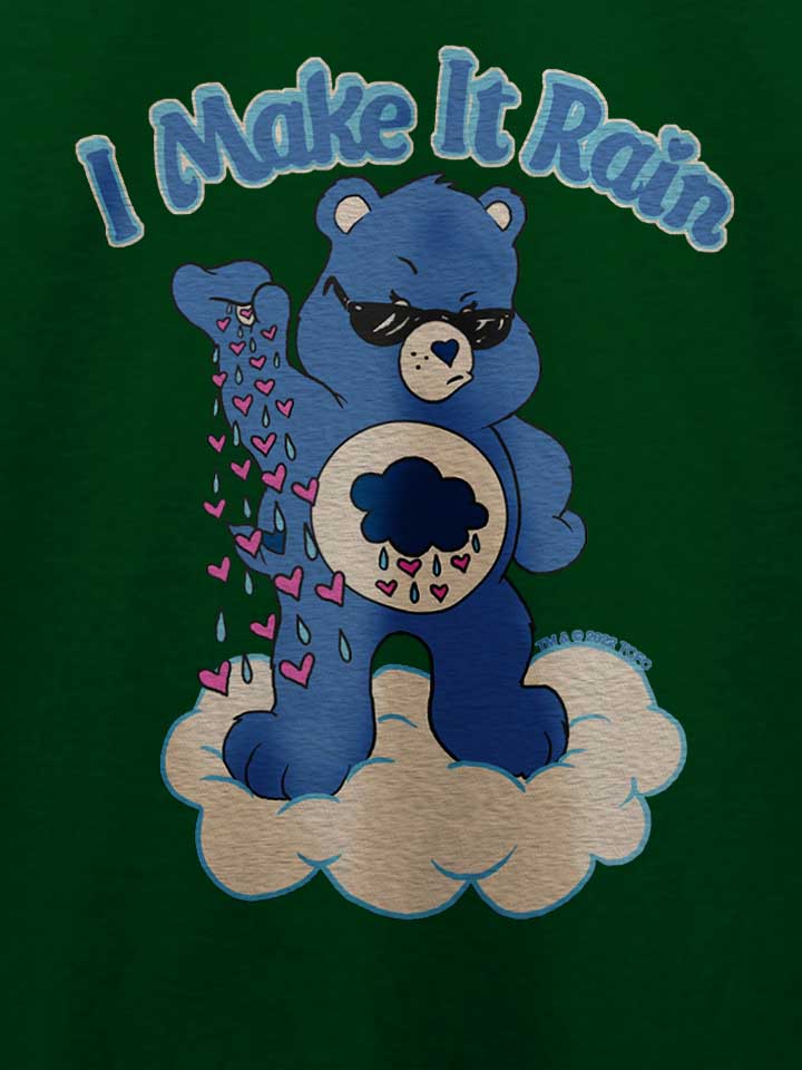i-make-it-rain-care-bears-t-shirt dunkelgruen 4