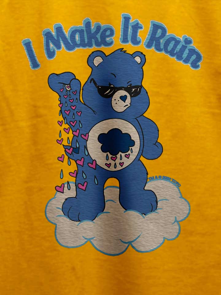 i-make-it-rain-care-bears-t-shirt gelb 4