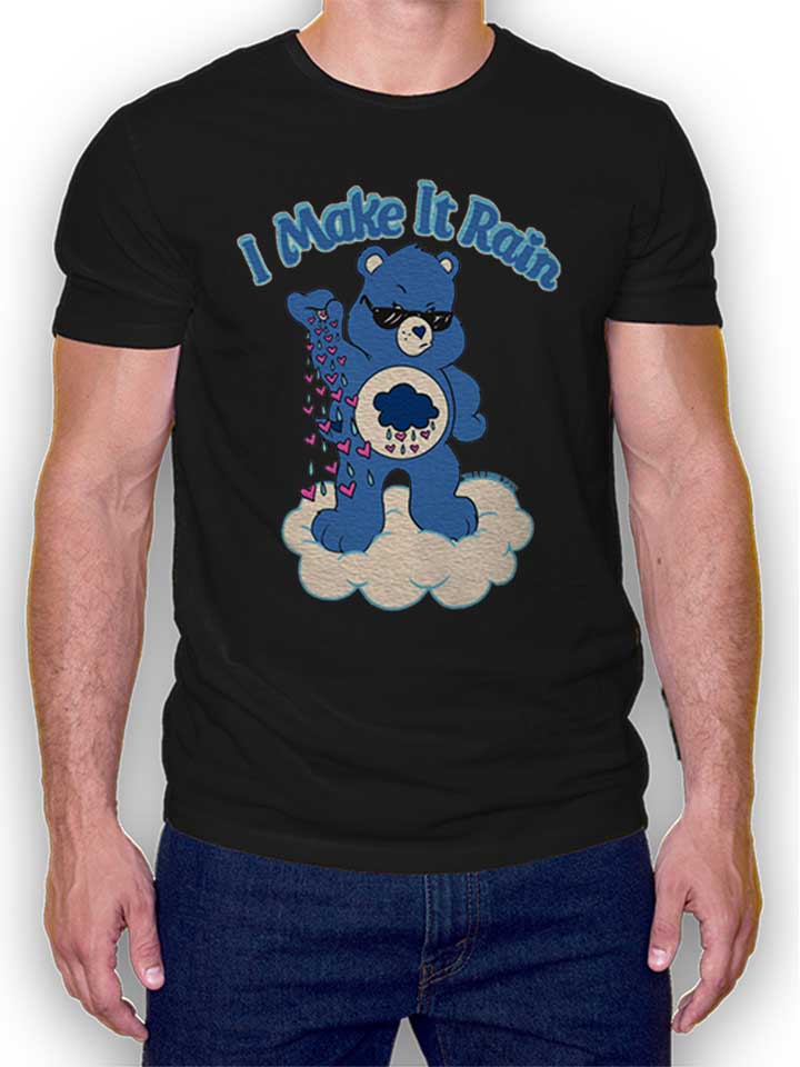 I Make It Rain Care Bears T-Shirt schwarz L