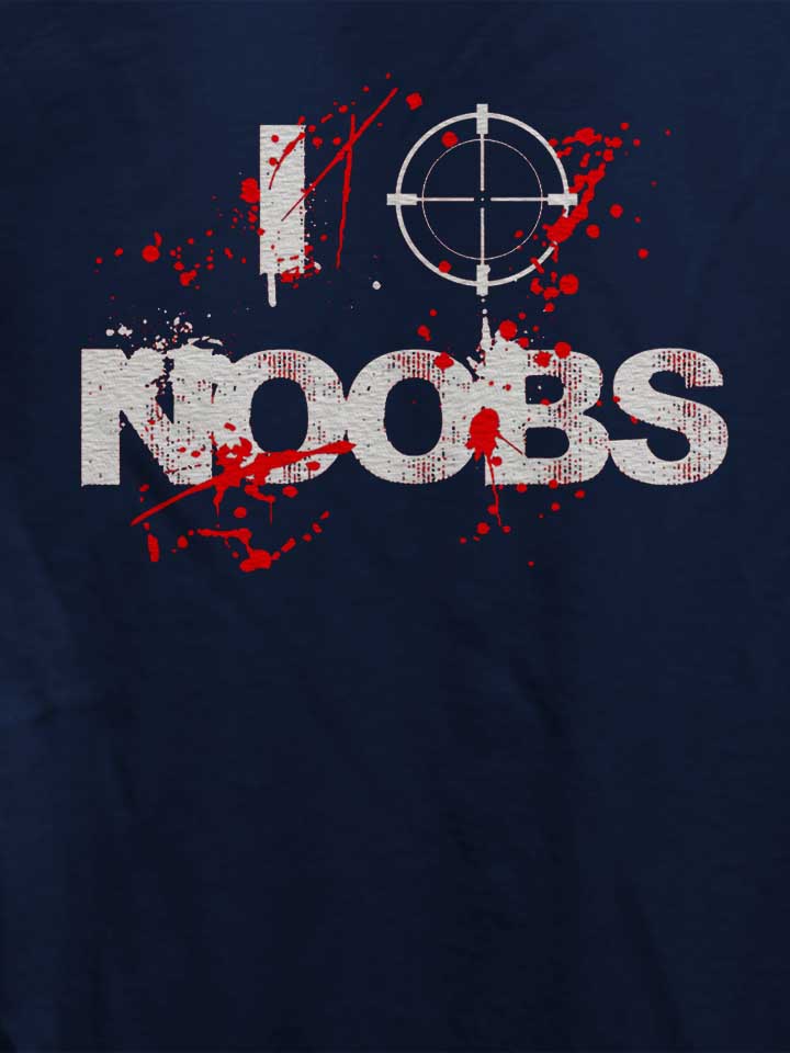 i-shoot-noobs-damen-t-shirt dunkelblau 4