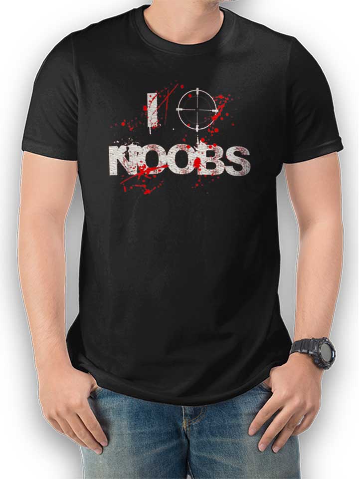 i-shoot-noobs-t-shirt schwarz 1