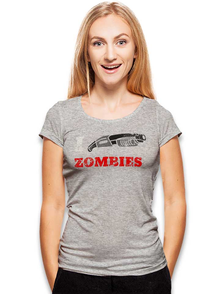 i-shotgun-zombies-vintage-damen-t-shirt grau-meliert 2